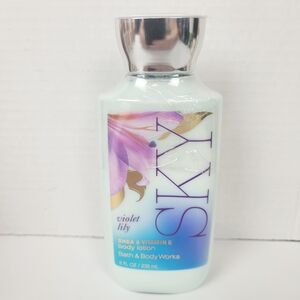 Bath & Body Works Sky Violet Lily Body Lotion~Shea Butter Vitamin E~8 oz